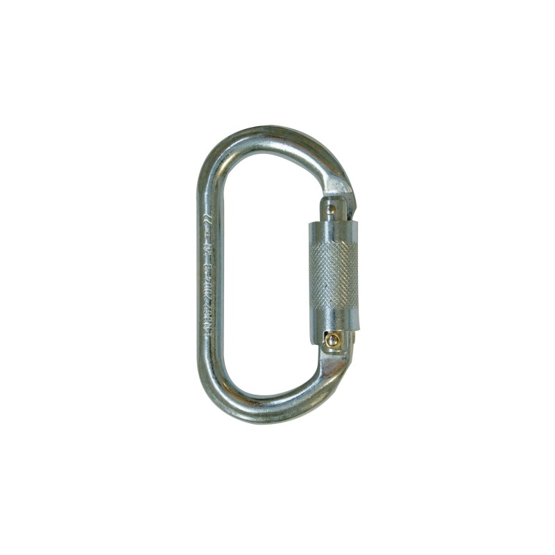Mousqueton acier 1/4 tour automatique 18 mm de diamètre