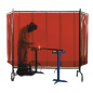 Rideau mobile FLEX en PVC vert 2100 x 2000 mm