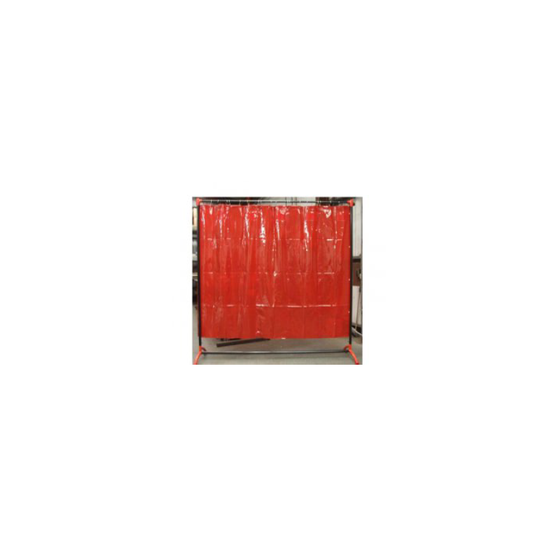 Rideau fixe en PVC orange DIN 6 2050 x 1900 mm et 0,4 d'épaisseur