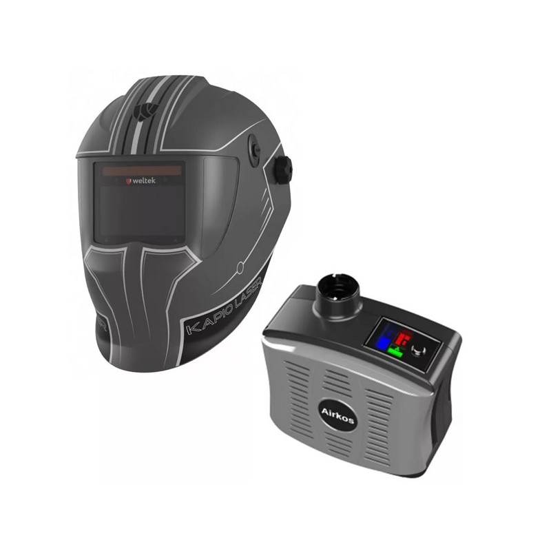 Cagoule de soudage KAPIO LASER avec système de ventilation assisté AIRKOS 
