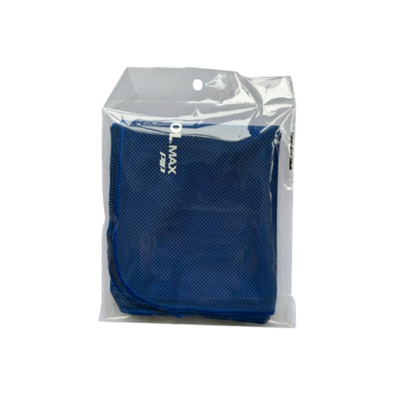 Serviette rafraichissante bleue 100 x 30 cms