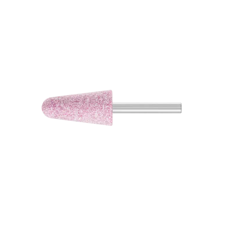 Meule sur tige forme conique de 20 x 40 tige diamètre 6