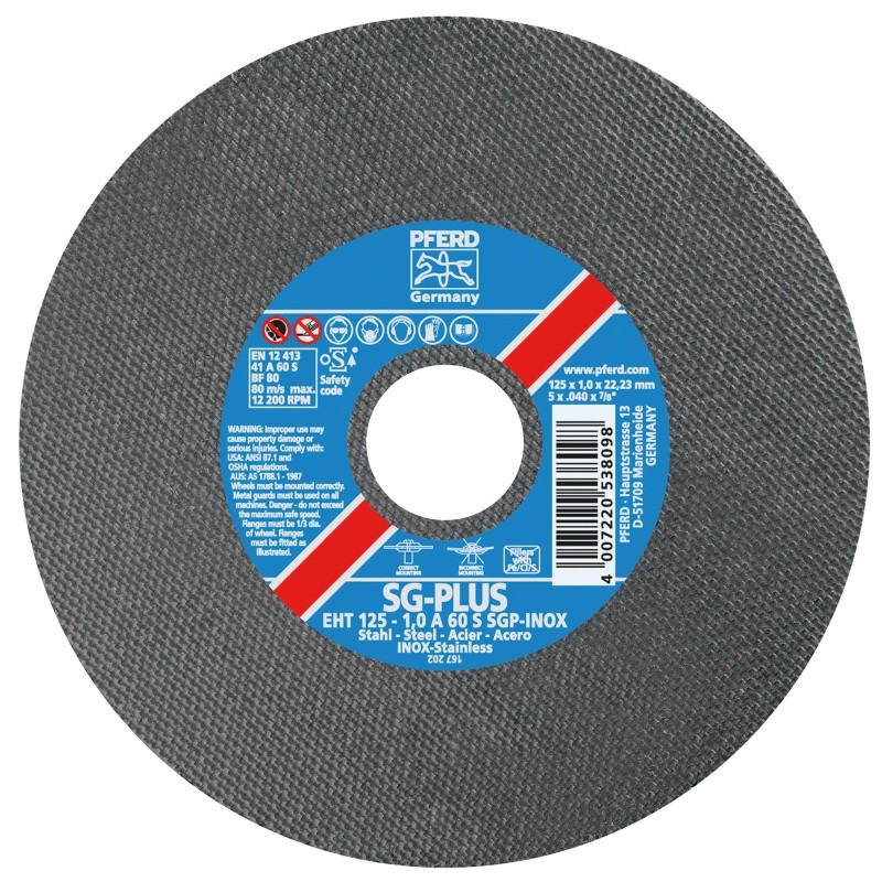 Disque à tronçonner 230x2,5 déporté EH A24 SG inox