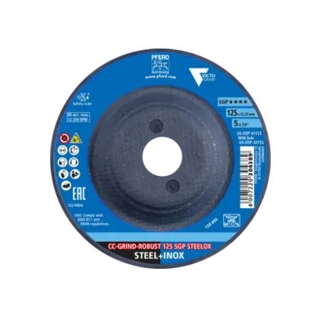 Disque abrasif CC-GRIND ROBUST 125 SGP STEELOX