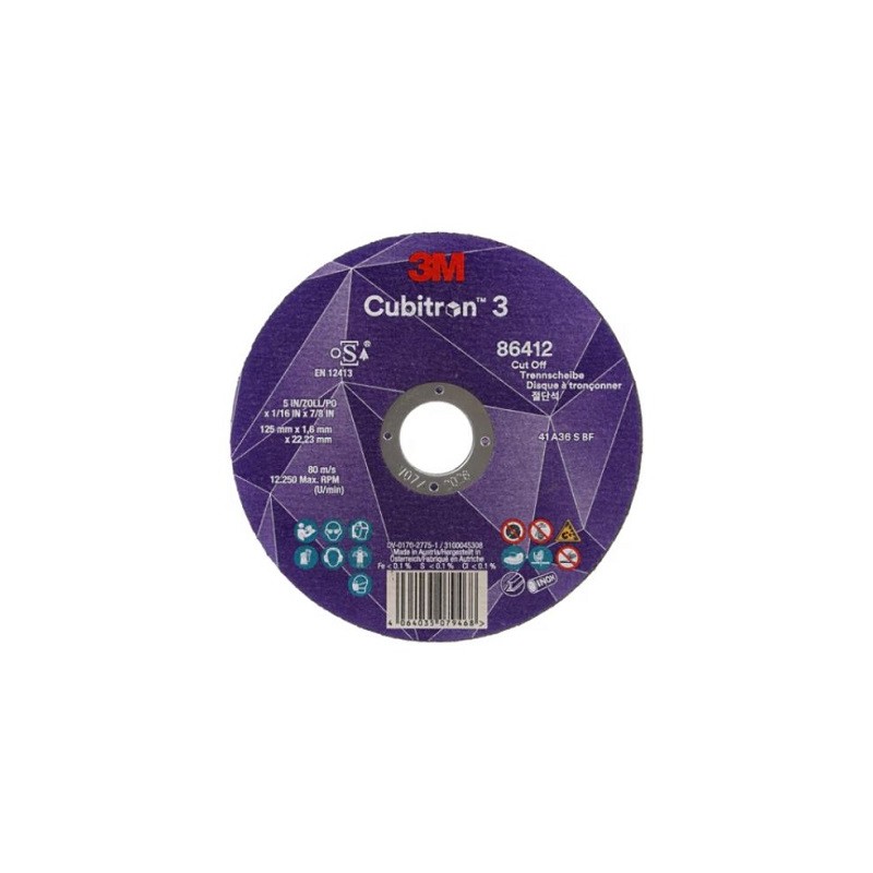 Disque à tronçonner CUBITRON™ 3 125X7