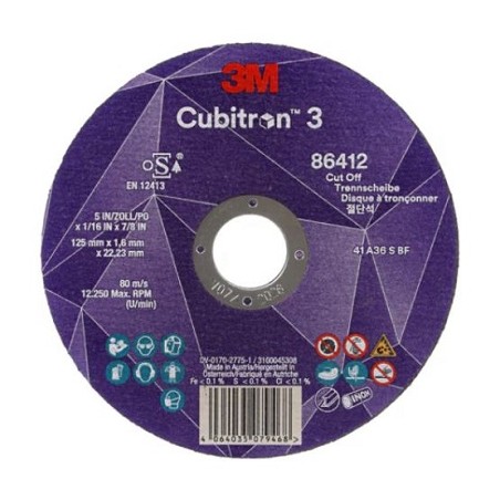 Disque à tronçonner CUBITRON™ 3 125X7