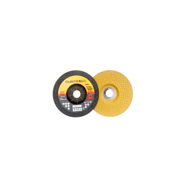 Disque à ébarber à moyeu déporté 125 x 3.0 ACIER/INOX type 27