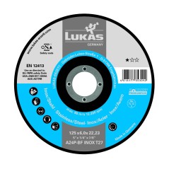 Disque à ébarber 230 x 6.0 x 22.23 PREMIUMFLEX (A24/30S-BF T27) inox