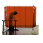 Rideau orange 1 pan + 2 volets 4000x2100