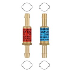Jeu de clapets ARPF type DA pour tuyau diamètre 10 OX/gaz
