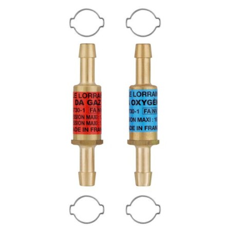 Jeu de clapets ARPF type DA pour tuyau diamètre 10 OX/gaz