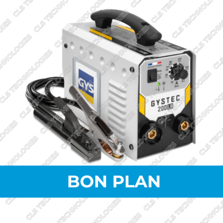 Poste à souder MMA INVERTER GYSTEC 200 LA livré en coffret dans une valise.