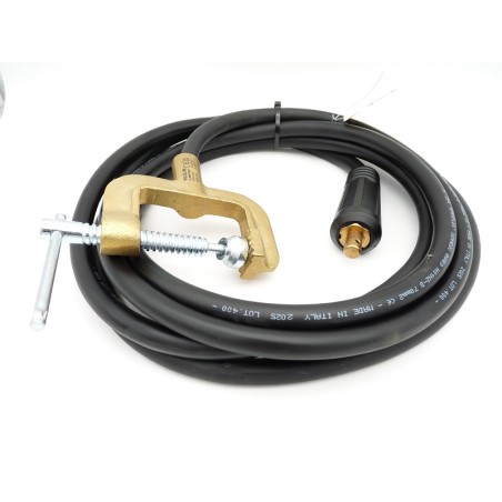 Pince de masse serre joint 70 mm² 500A à 35% avec 5 mètres de câble