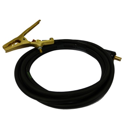 Pince de masse croco bronze 25 mm² 300A à 35% avec 5 mètres de câble