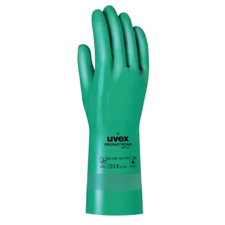 Gant nitrile vert de taille 7 à taille 10 UVEX