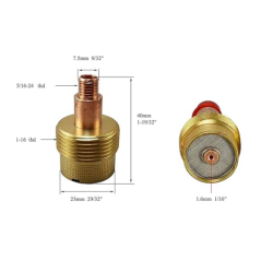 Diffuseur grand série courte diamètre 2 BRUT