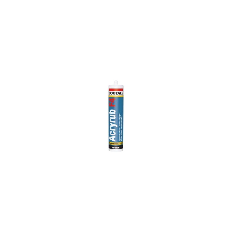 Mastic acrylique ACRYRUB F4 couleur blanc