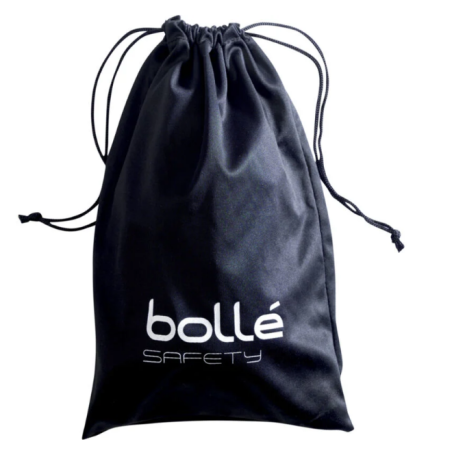 Etui noir pour lunettes masque en microfibre