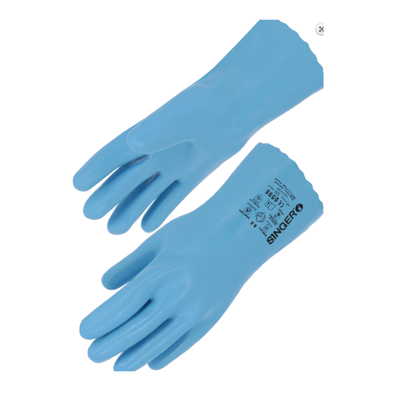 Gant latex enduit support coton taille 6,5 à taille 10,5