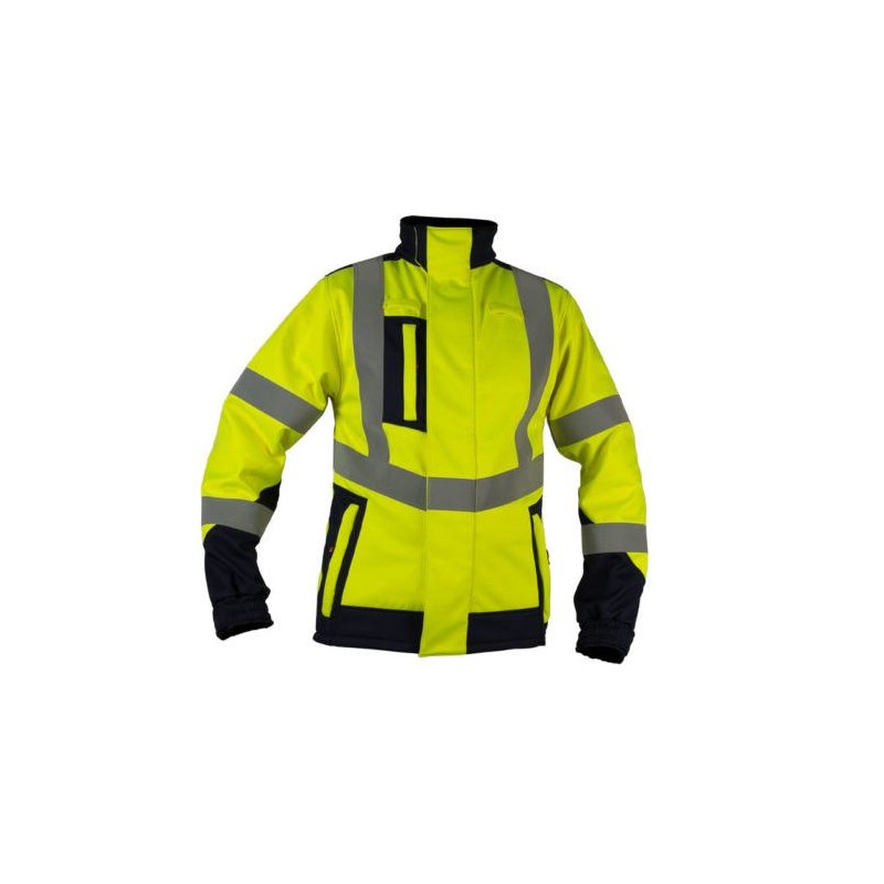 Veste SOFTSHELL haute visibilité multirisque LENNY de taille S à taille 3XL