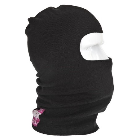 Cagoule résistante à la flamme noire