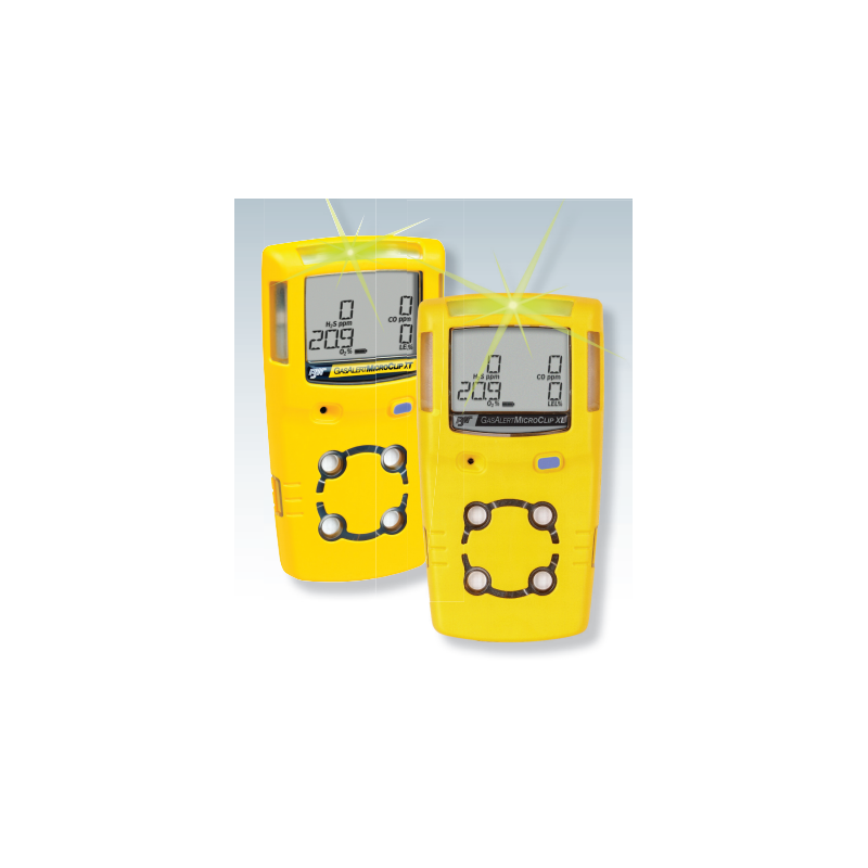Détecteur 4 gaz avec microclip