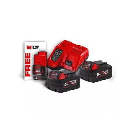 Pack NRJ 2 batteries M18 avec 1 chargeur M12