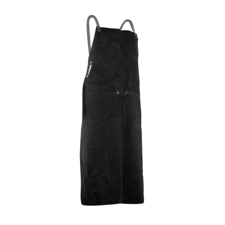 Tablier en cuir souple noir 106 x 66 cm